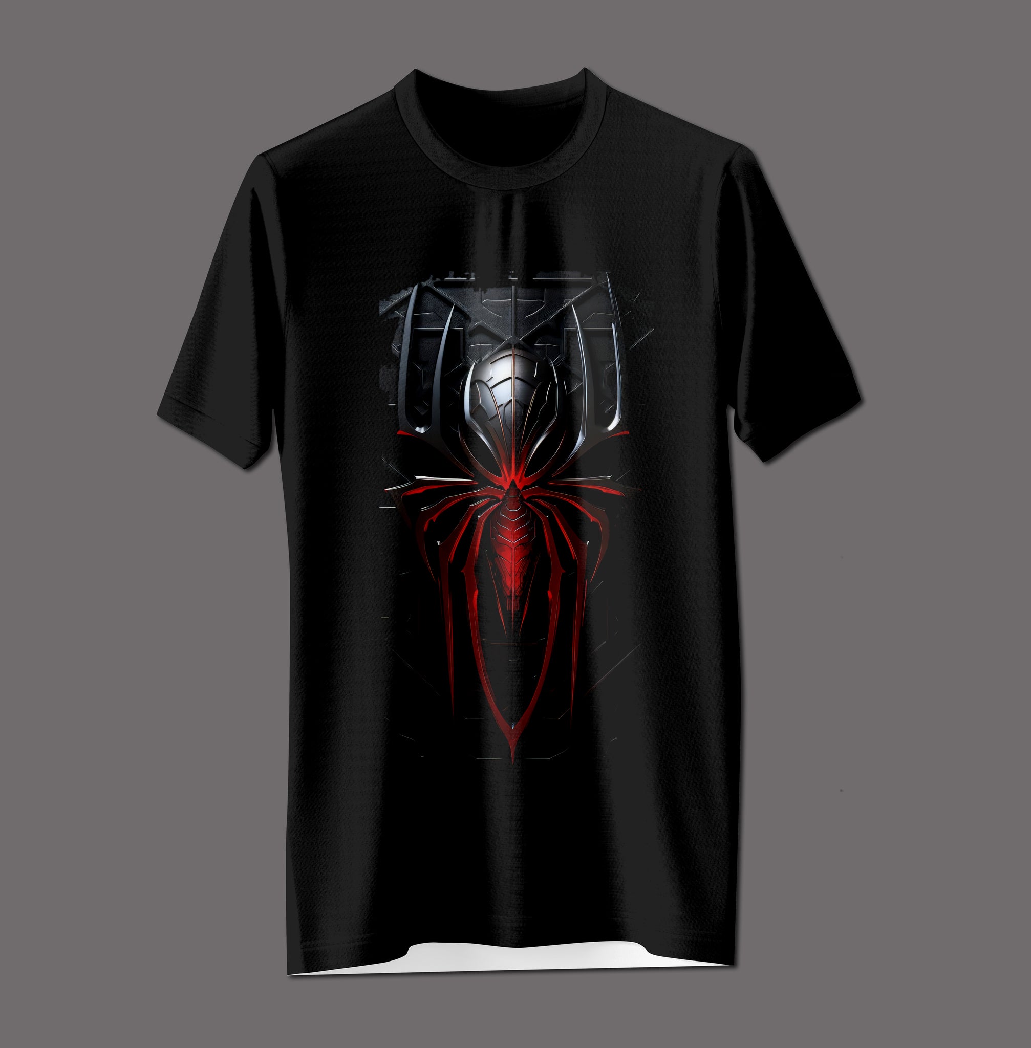 "Cyber-Web" Metallic Spider Tee