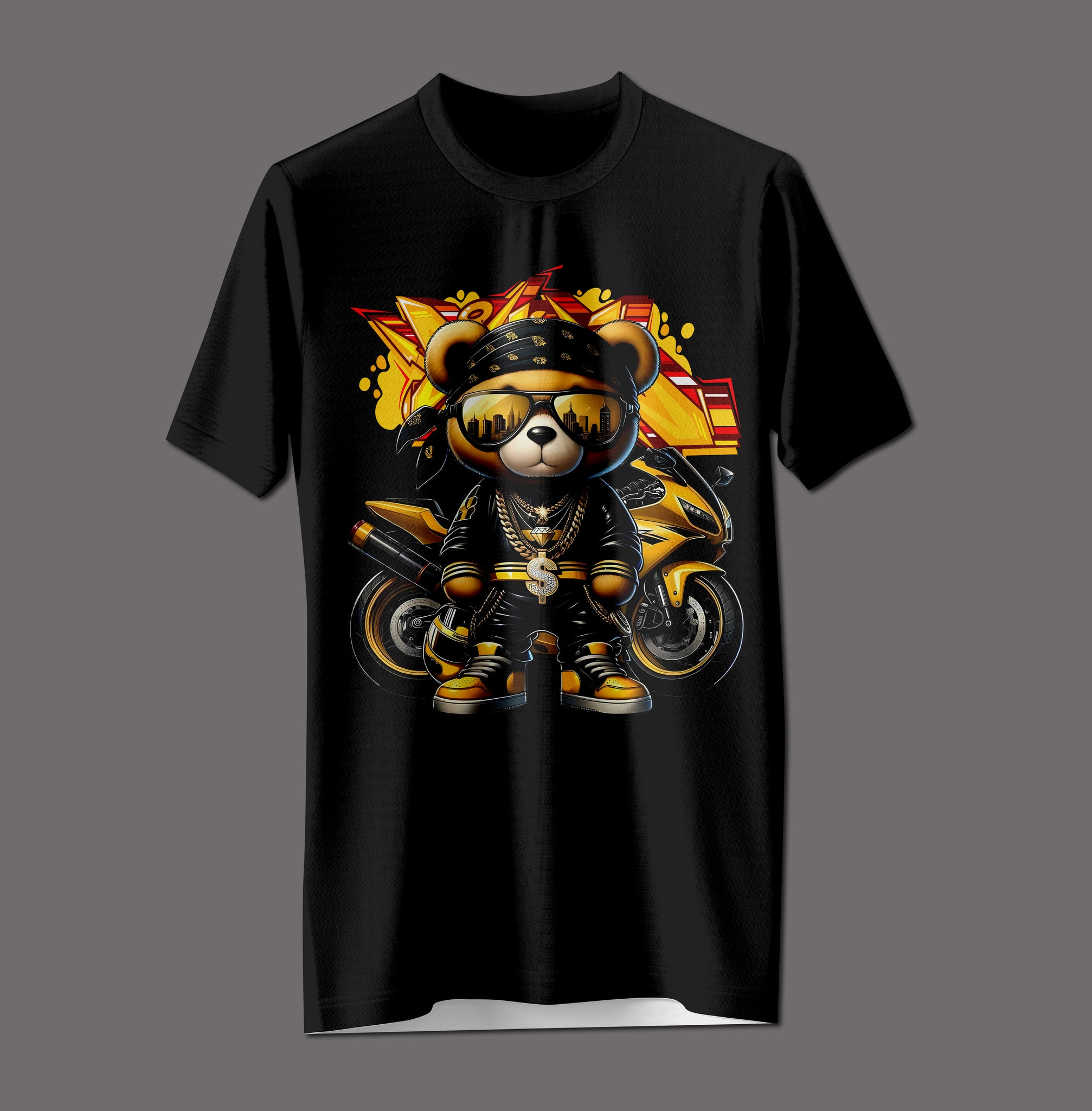 "Gold Rider" Luxury Bear Tee