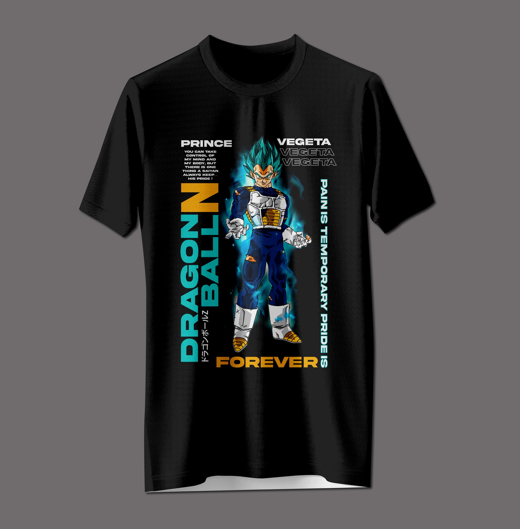 "Prince of Pride" Vegeta Blue Tee