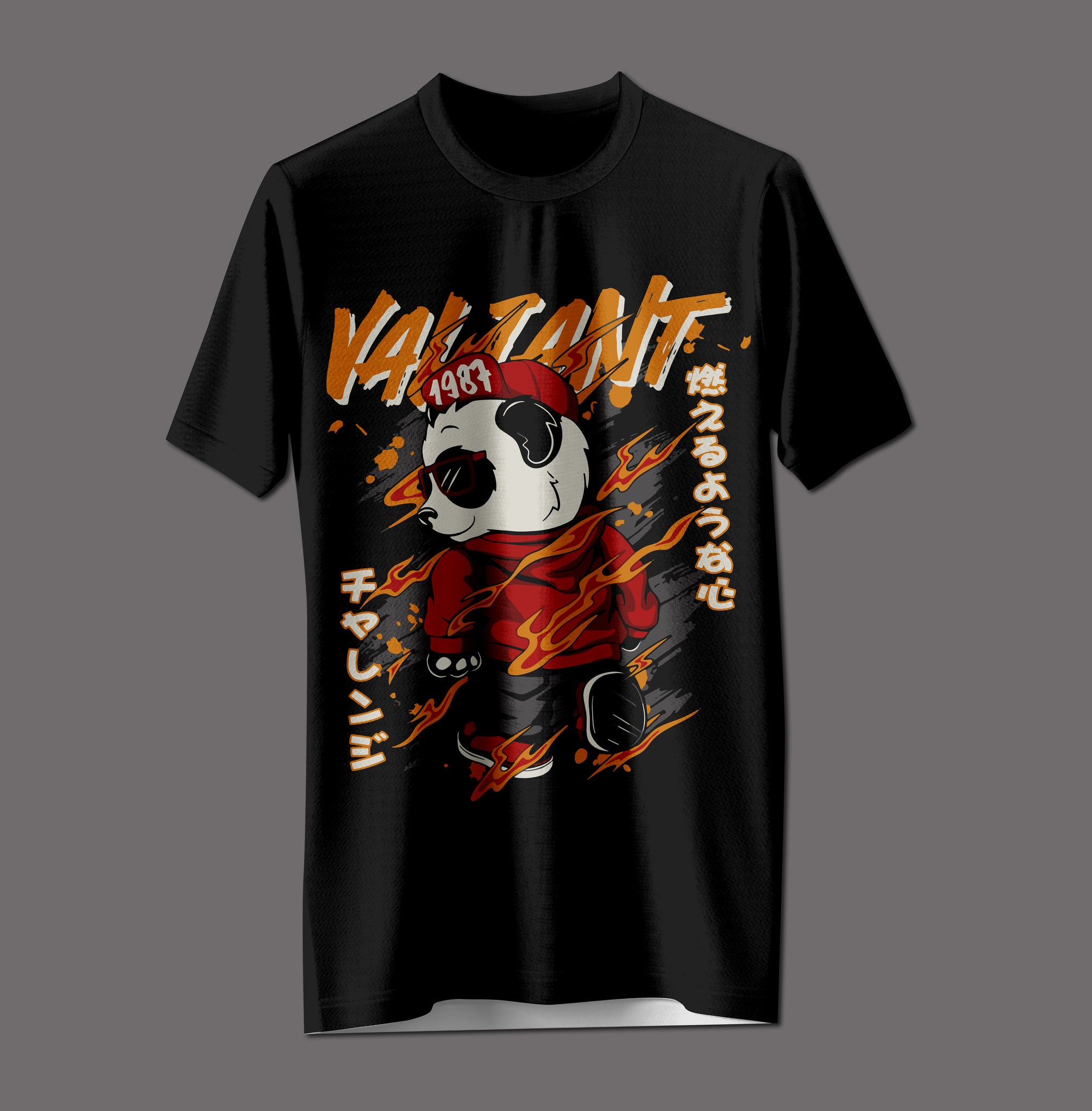 "Valiant" Panda Fire Tee