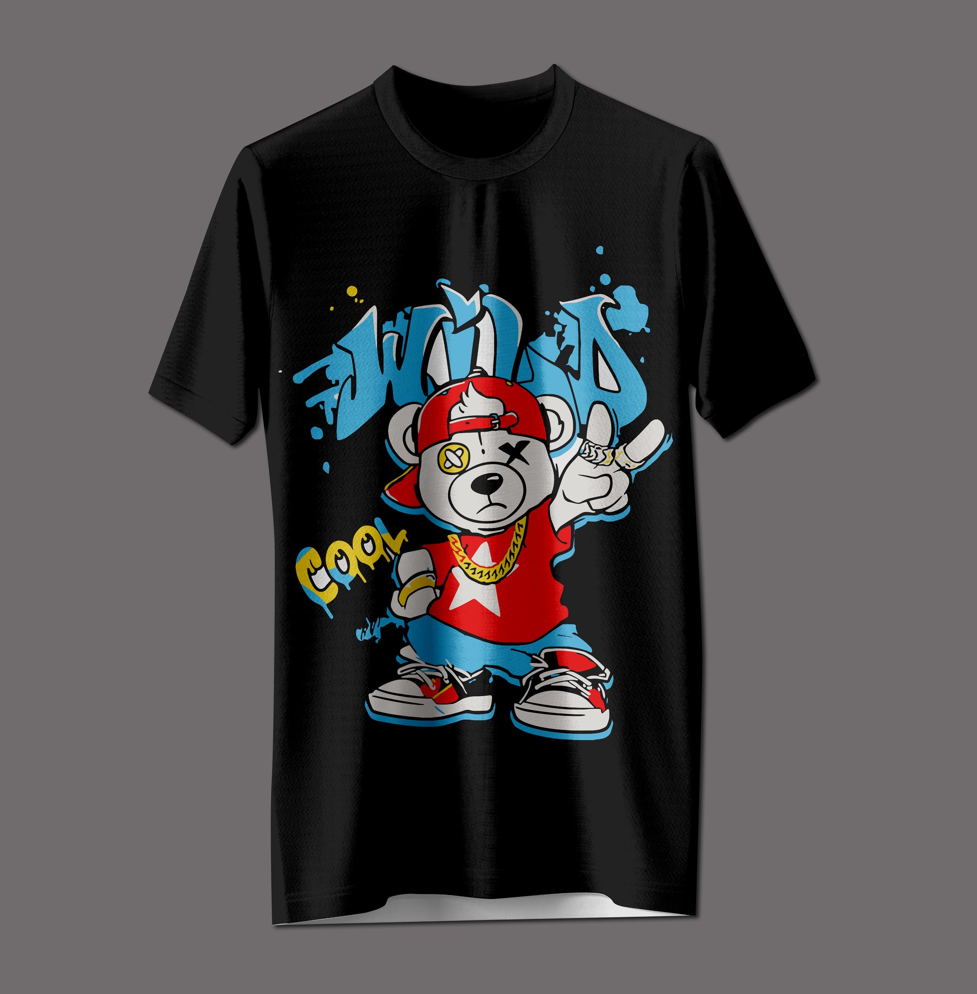 "Wild & Cool" Rebel Bunny Tee